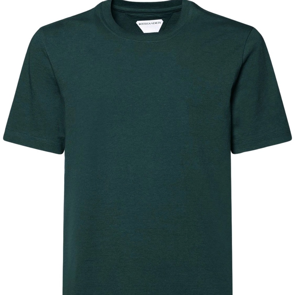 Mens BOTTEGA VENETTA large T shirt in inkwell green NWT